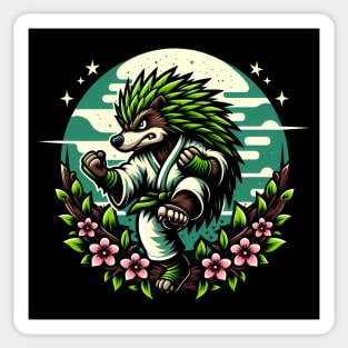 Karate Hedgehog Sticker